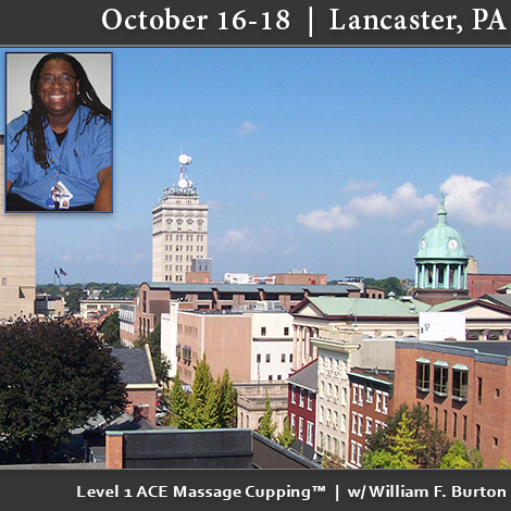 ACE Massage Cupping Level 1 Workshop – October 16 – 18 in Lancaster, PA