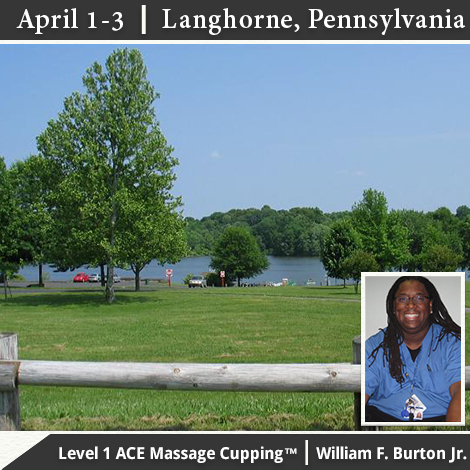 Level 1 ACE Massage Cupping Workshop – April 1-3 in Langhorne, Pennsylvania