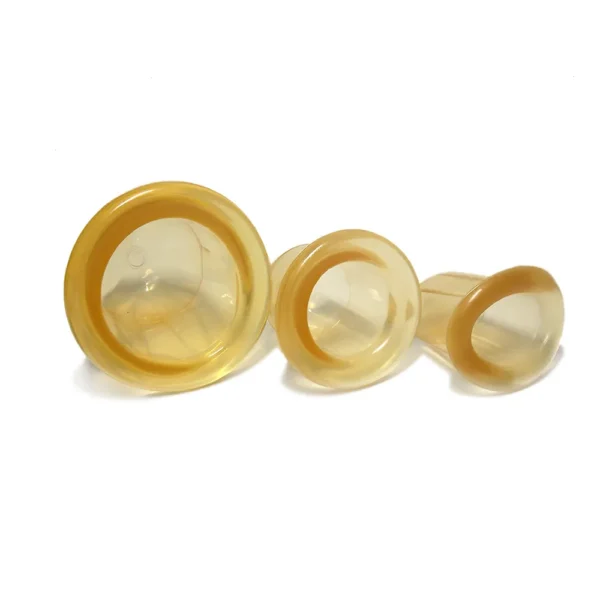 Natural Silicone Cup Set - Bottom View