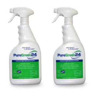 PureGreen24 Natural Disinfectant 32oz - Two Bottles