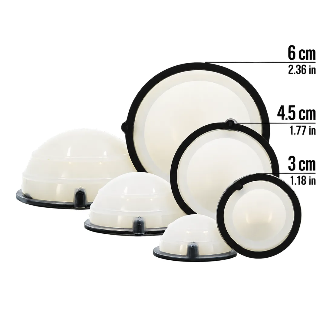 Replacement Silicone Cups for Cupping Electrotherapy TENS Device - Image 2