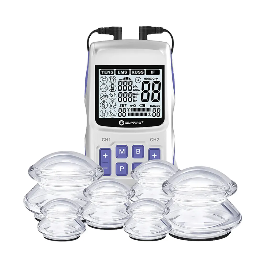 Electromagnetic Cupping Therapy TENS Device